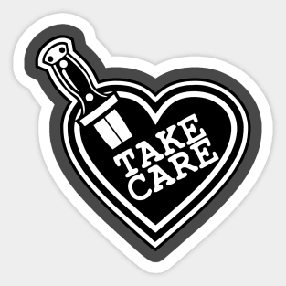 Take Care, Black Heart Sticker